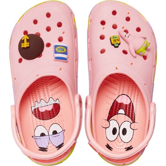 NEW Crocs SpongeBob Patrick Classic Clog Pink Melon Jibbitz Cartoon Cute Rare - Picture 3 of 16